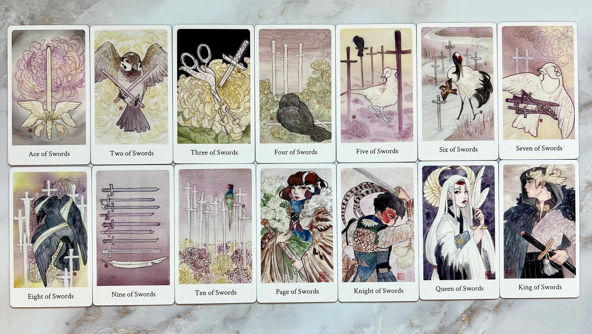 Botan Tarot Deck Second Edition Botan Tarot 2nd Edition Botan Tarot Reprint Indie Tarot Decks Indie Tarot Deck