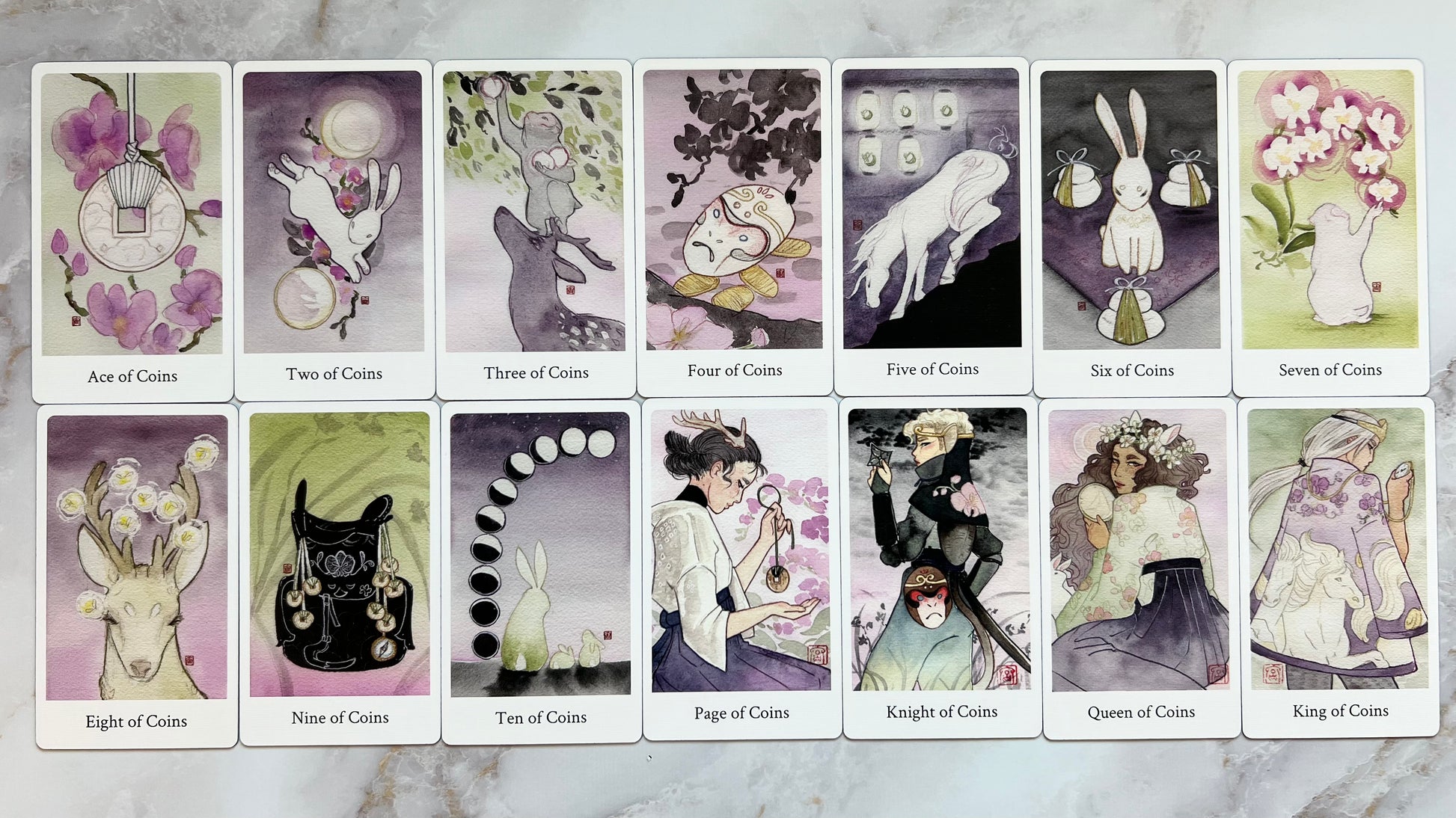 Botan Tarot Deck Second Edition Botan Tarot 2nd Edition Botan Tarot Reprint Indie Tarot Decks Indie Tarot Deck