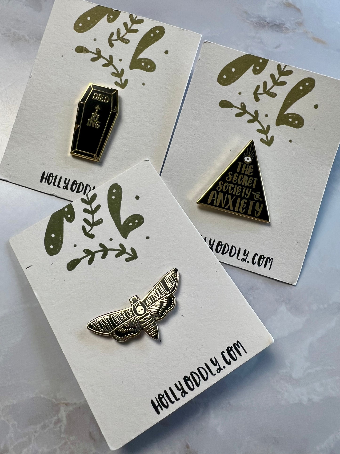 Holly Oddly Enamel Pins
