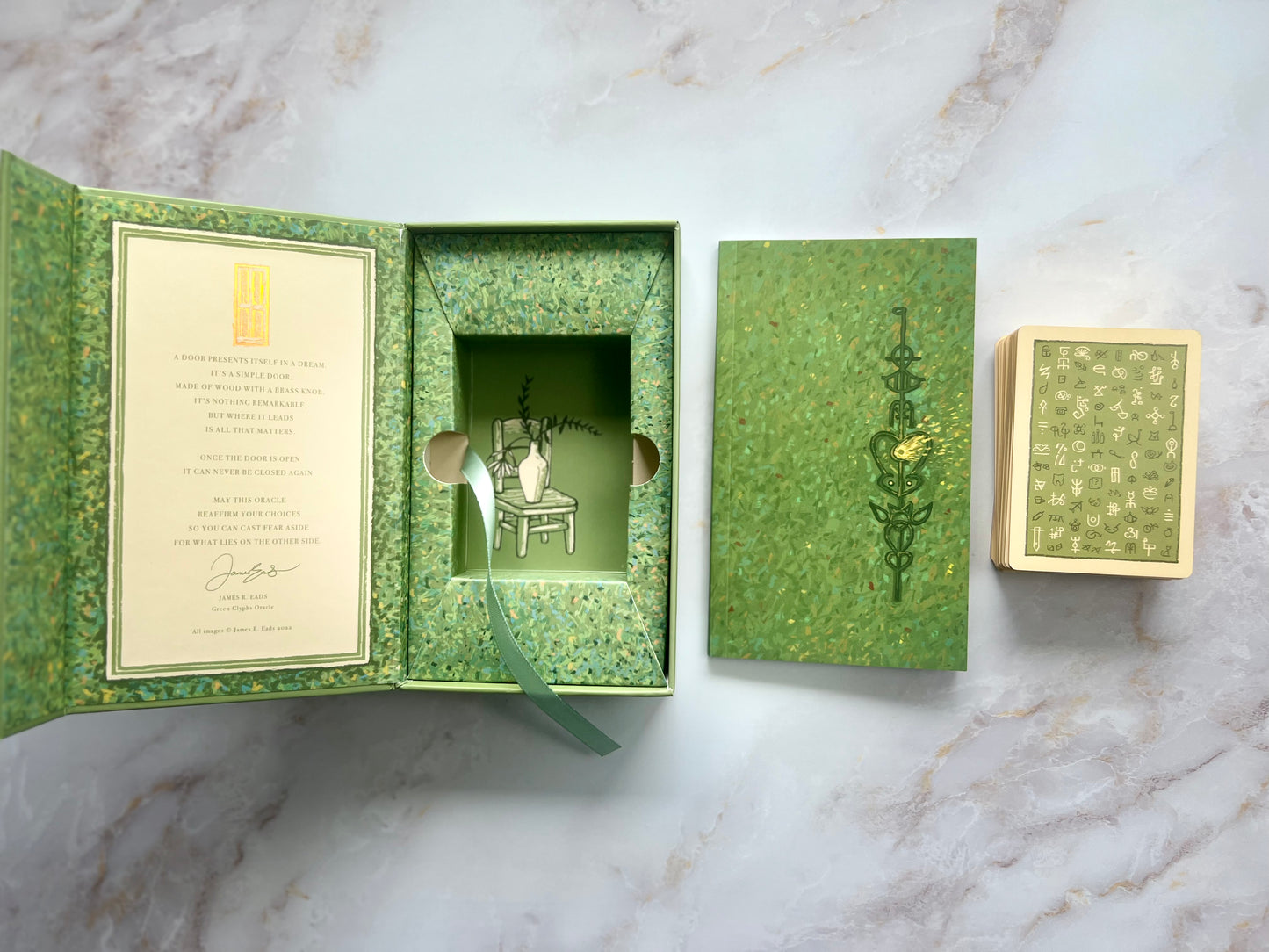 Green Glyphs Oracle Deck Indie Decks