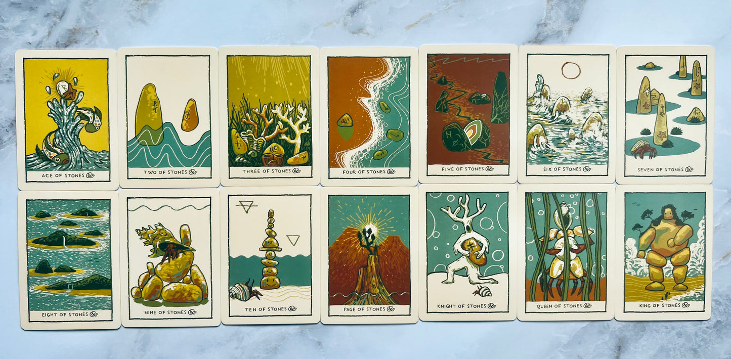Green Glyphs Tarot Deck Indie Tarot Decks