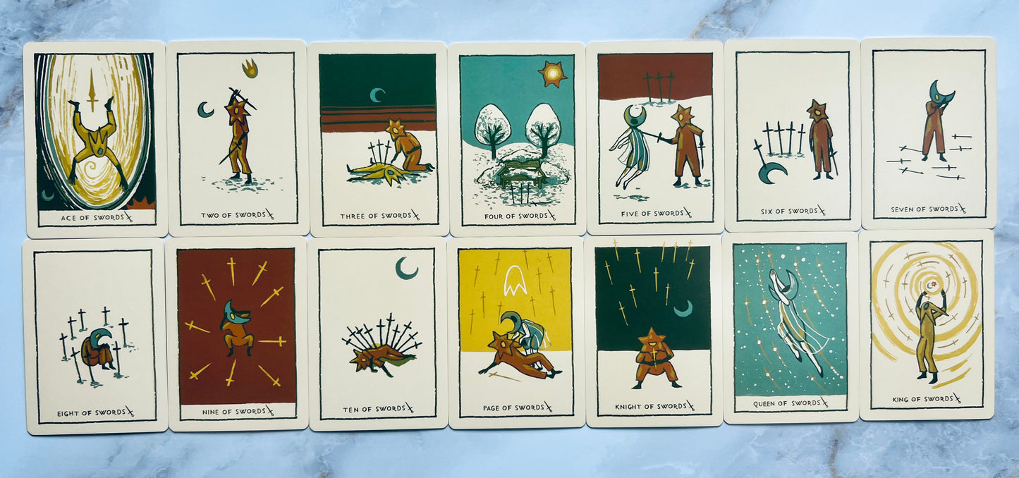 Green Glyphs Tarot Deck Indie Tarot Decks