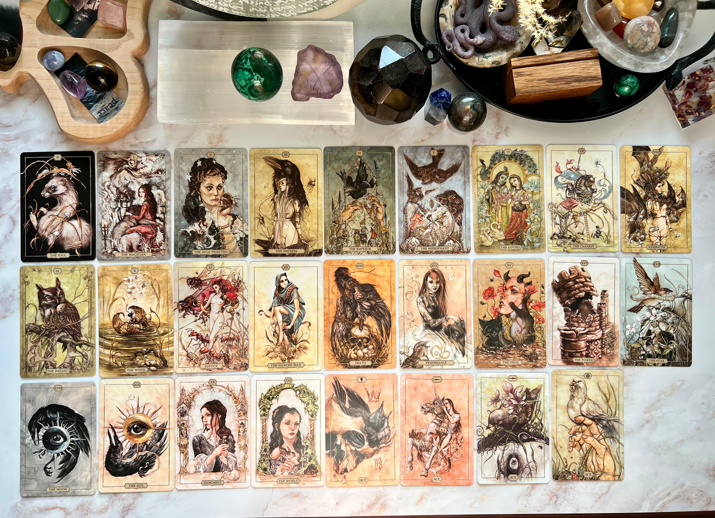 Hush Tarot Deck Goth Death Tarot Deck