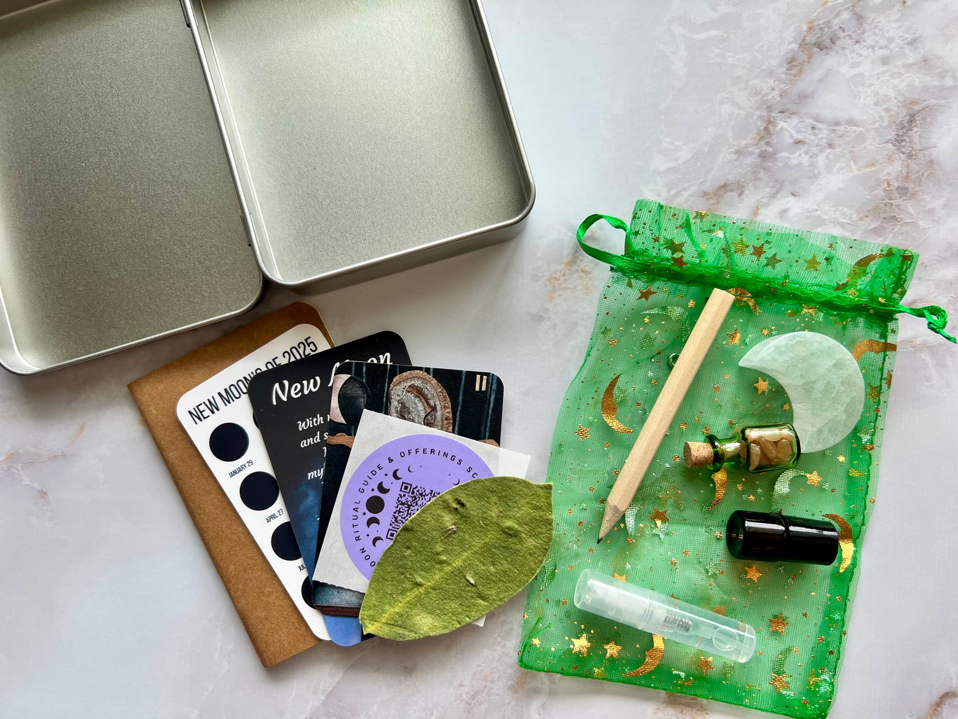 Moon Ritual Travel Altar Moon Ritual Kit Full Moon Ritual Kit New Moon Ritual Kit Moon Travel Altar Full Moon Spell Kit Rituals for the Full Moon Rituals for the New Moon New Moon Ritual Kit