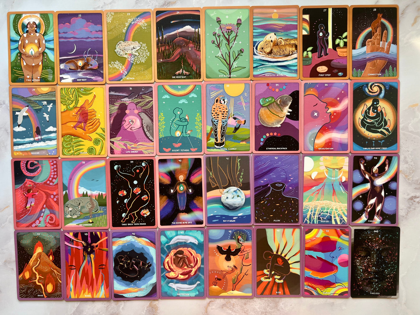 My Friend Fire Oracle Deck Linen Edition