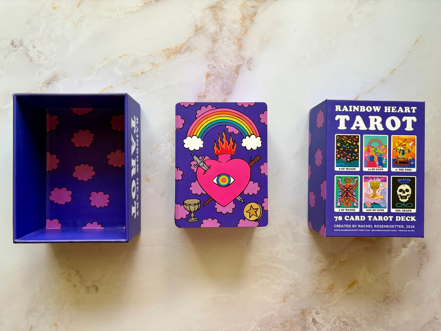 Rainbow Heart Tarot Deck Pocket Edition