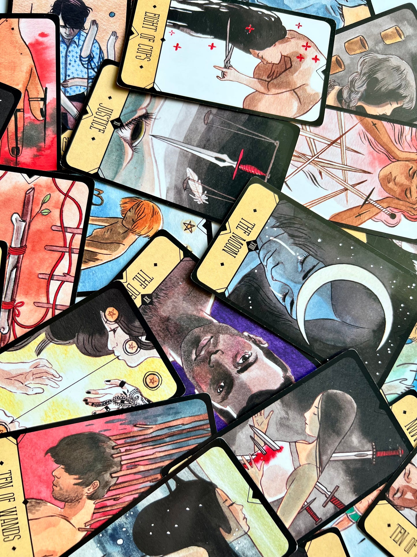 Sasuraibito Tarot Card Deck Tiny Traveller Mini Tarot Deck Indie Tarot Deck