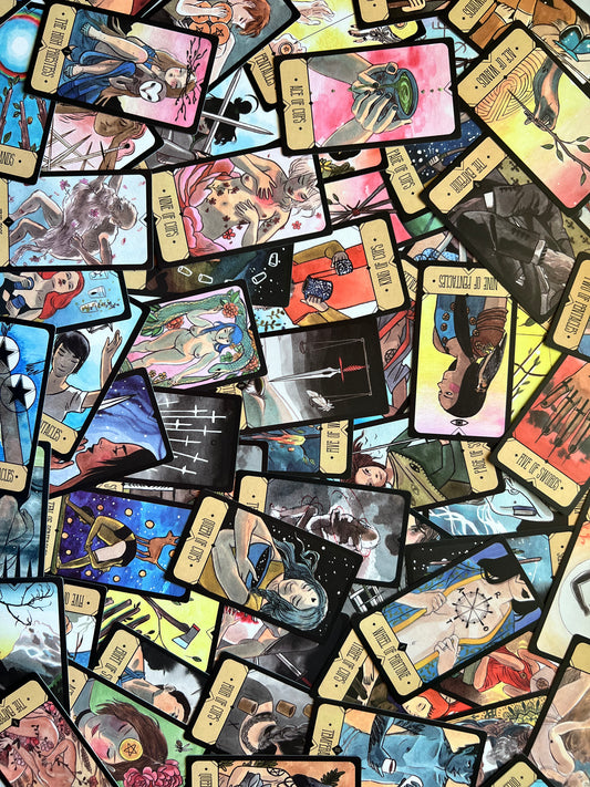 Sasuraibito Tarot Card Deck Tiny Traveller Mini Tarot Deck Indie Tarot Deck