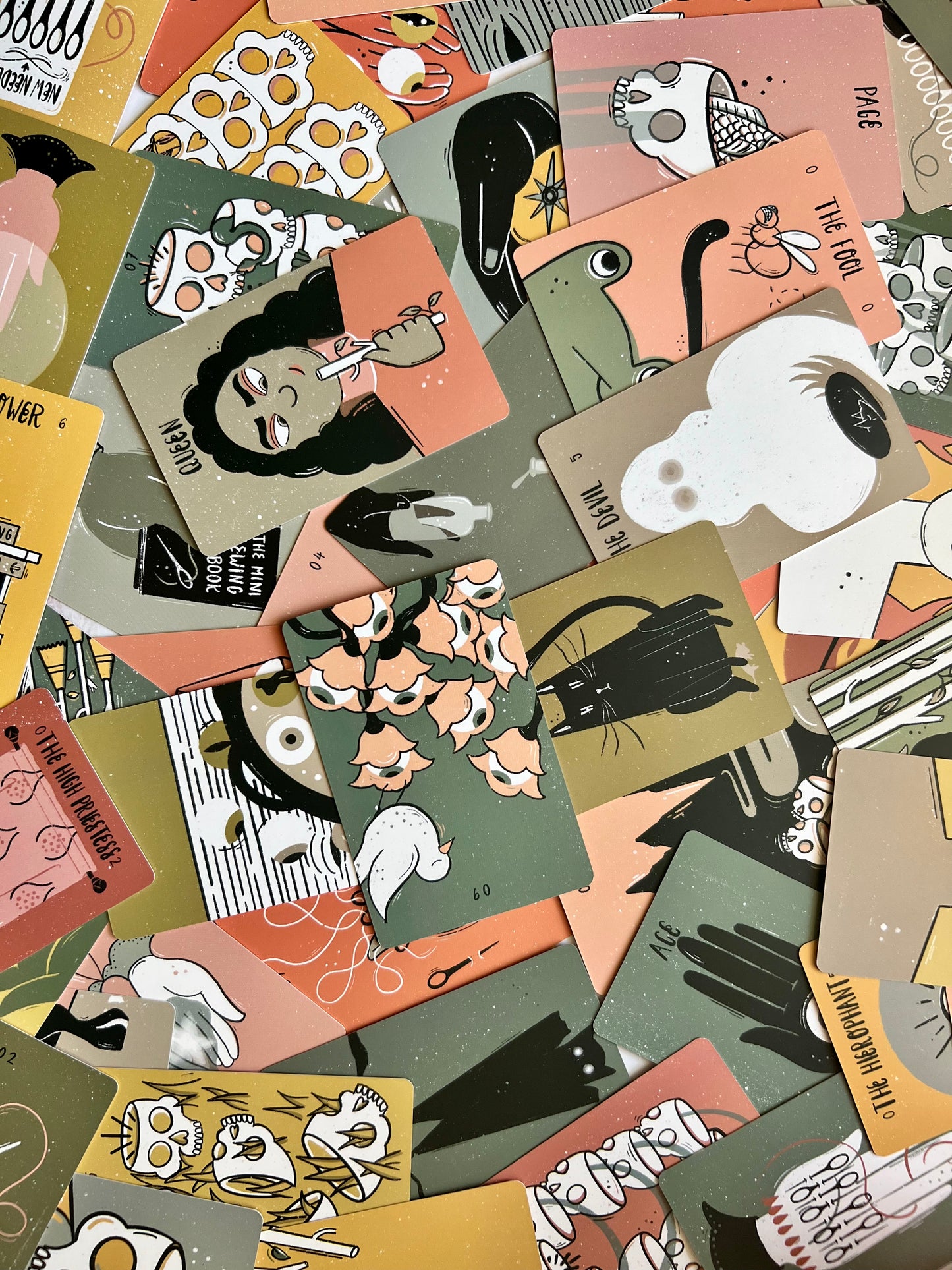 Teeny Tiny Tarot Deck Mini Tarot Deck Indie Tarot Deck
