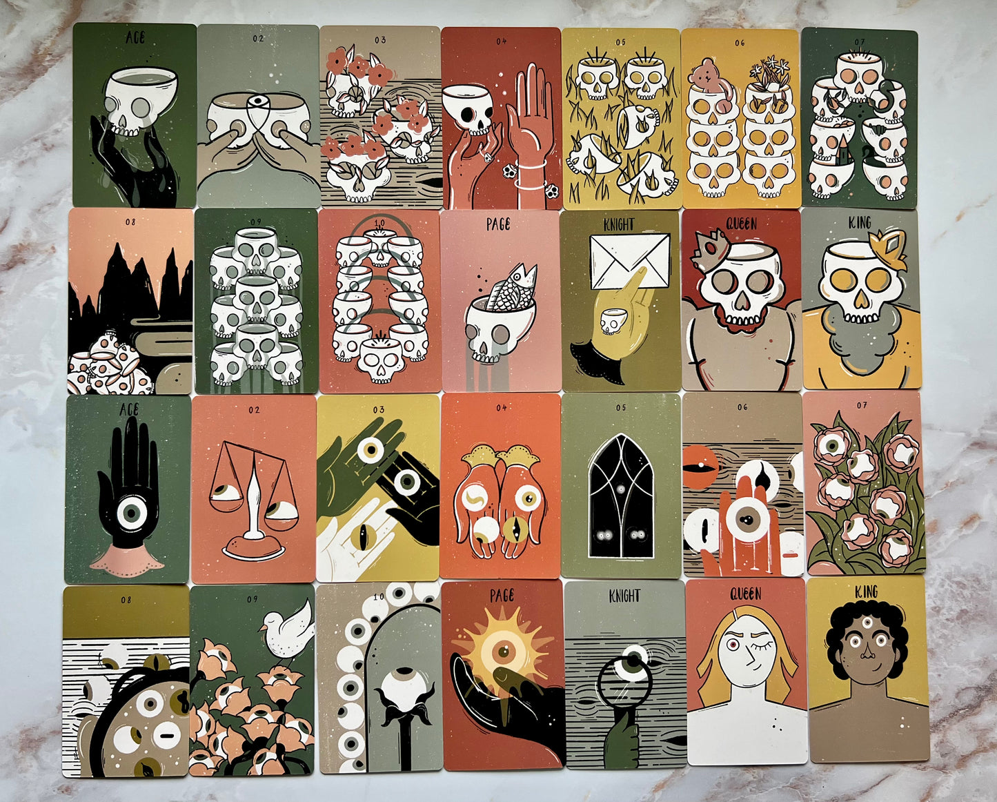 Teeny Tiny Tarot Deck Mini Tarot Deck Indie Tarot Deck