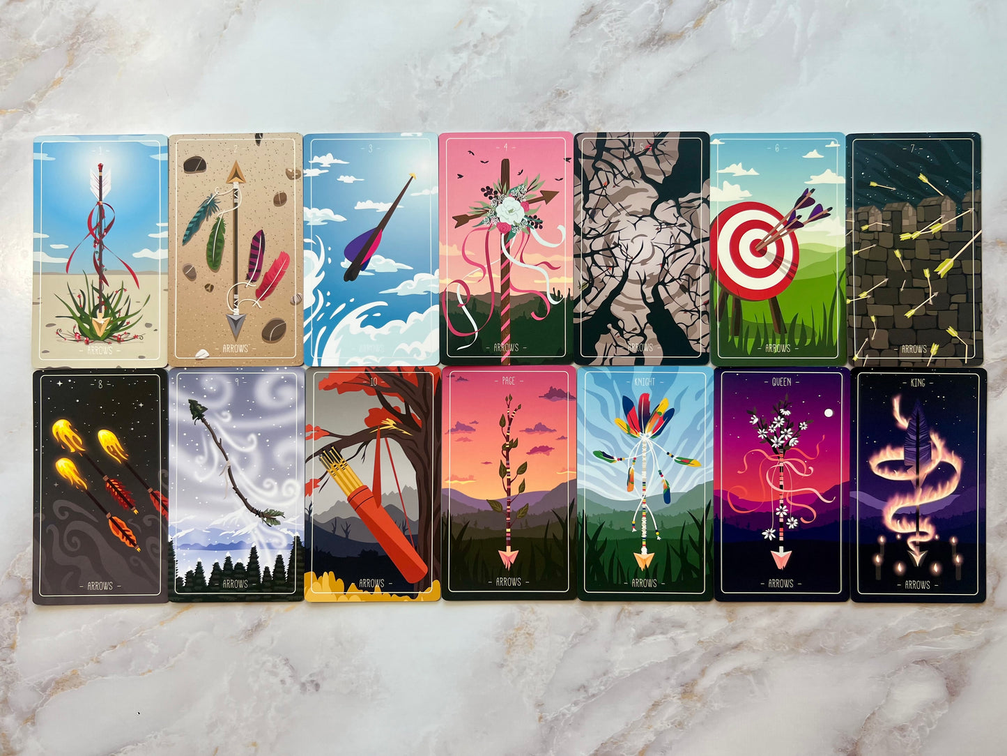 Cracked Amethyst Tarot Deck