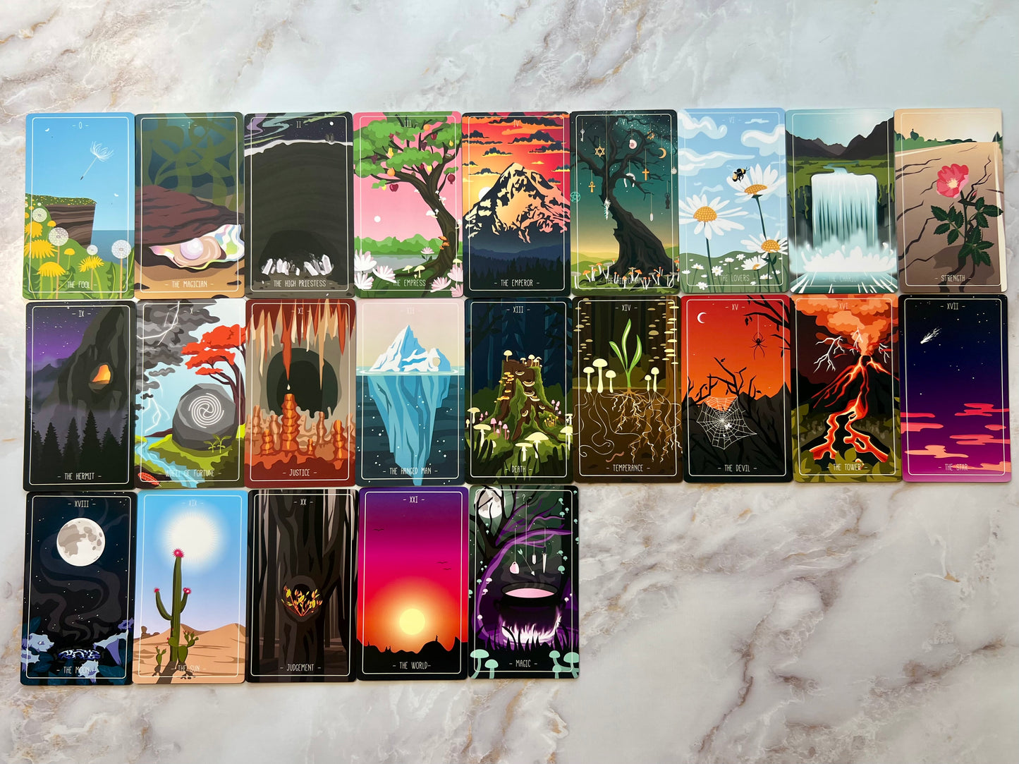 Cracked Amethyst Tarot Deck