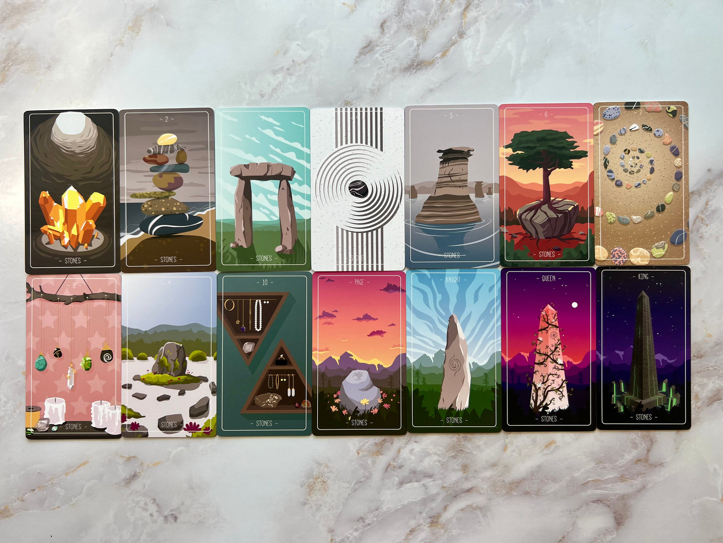 Cracked Amethyst Tarot Deck