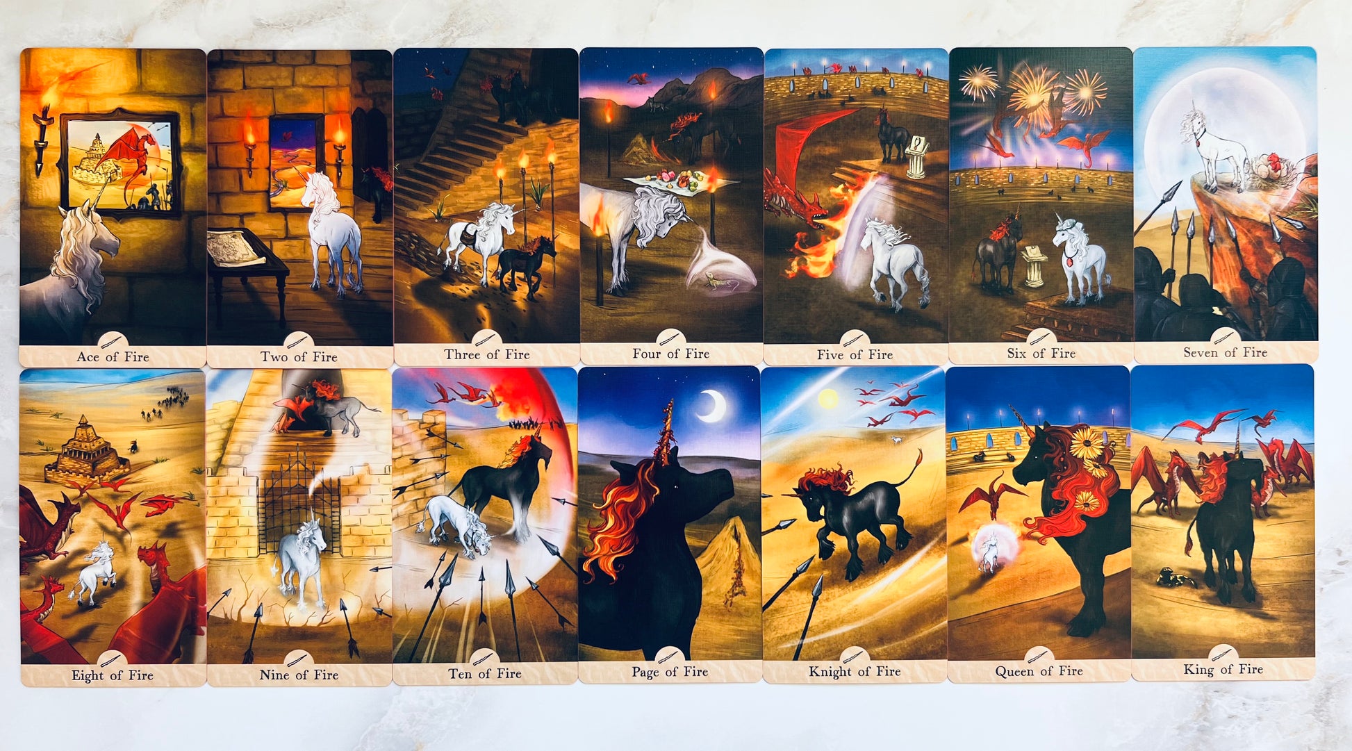 Unicorn's Journey Tarot Deck by Lisa Papez Indie Tarot Decks Indie Decks