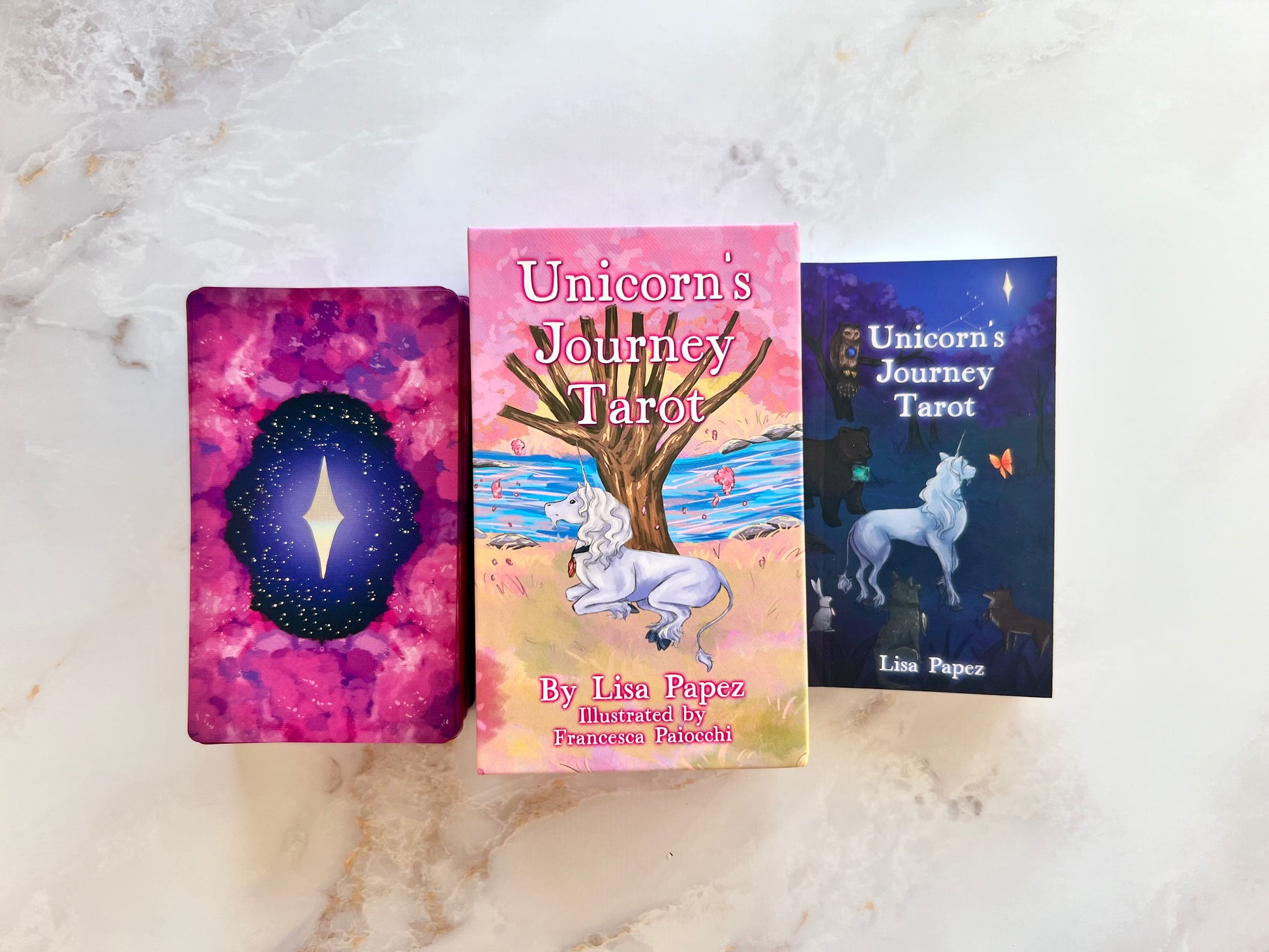 Unicorn's Journey Tarot Deck by Lisa Papez Indie Tarot Decks Indie Decks