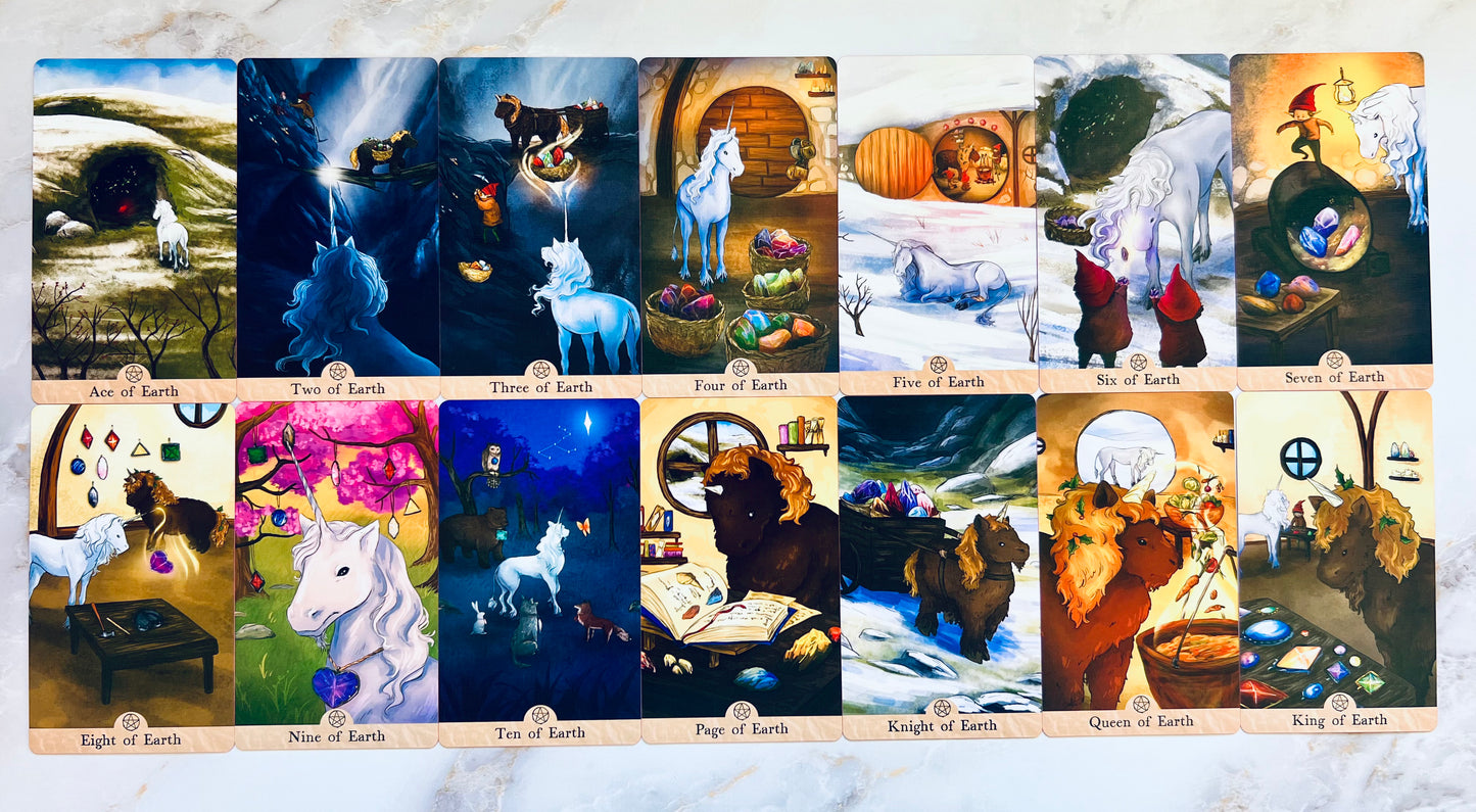 Unicorn's Journey Tarot Deck by Lisa Papez Indie Tarot Decks Indie Decks