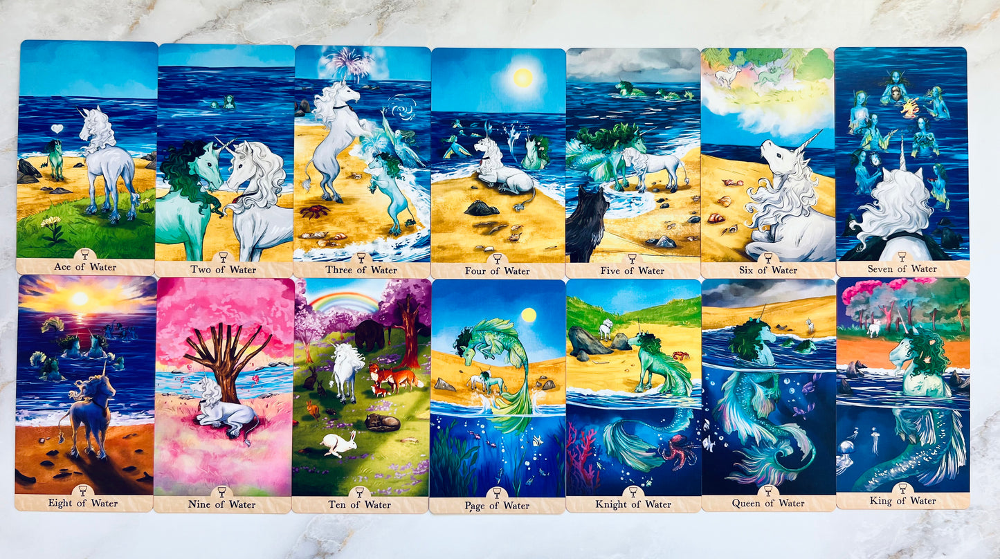 Unicorn's Journey Tarot Deck by Lisa Papez Indie Tarot Decks Indie Decks