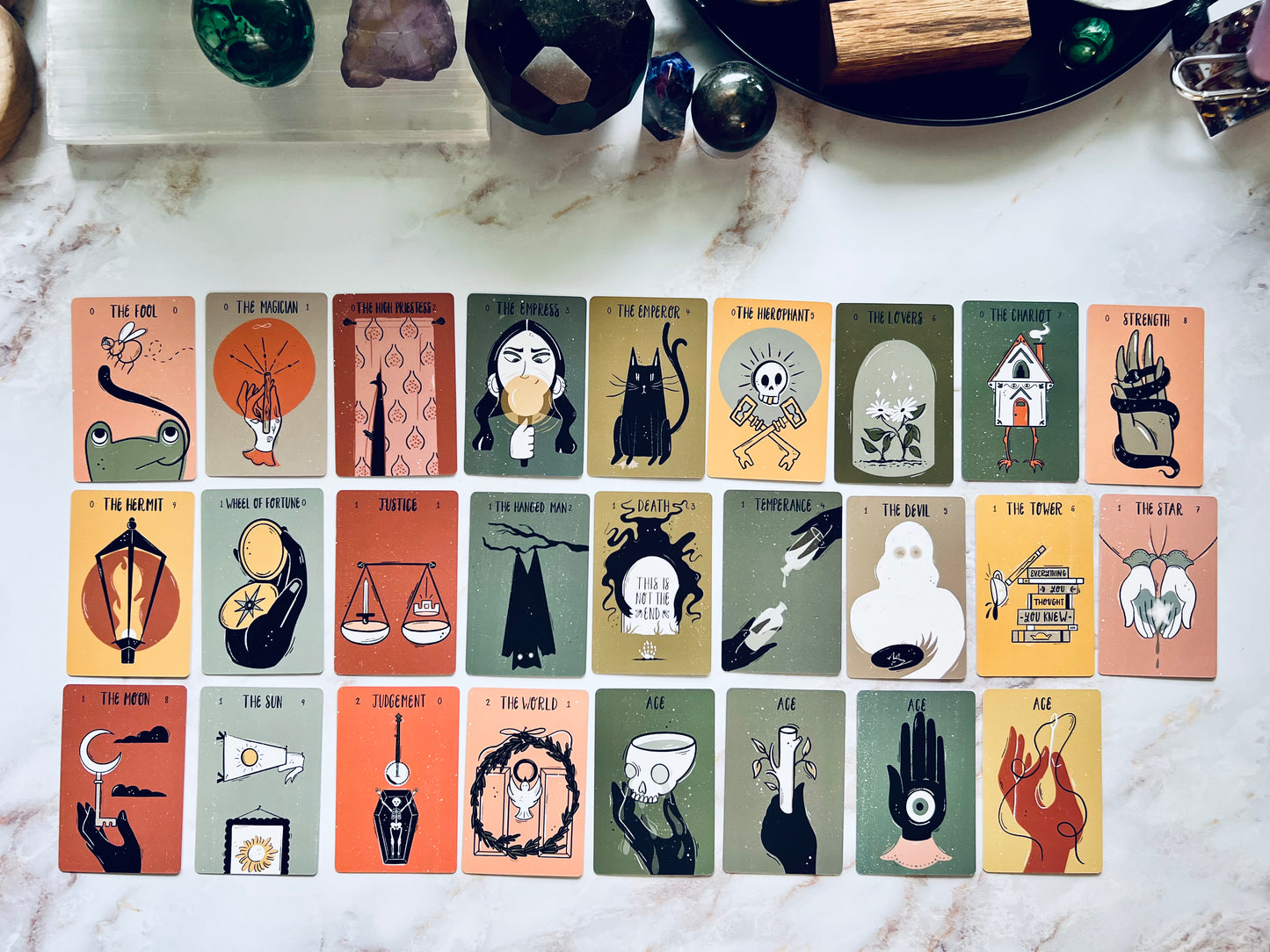 Teeny Tiny Tarot Deck Mini Tarot Deck Indie Tarot Deck