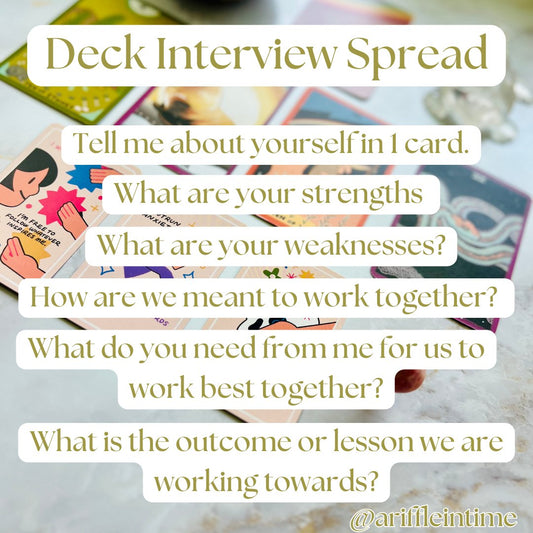 Deck Interview Spread - A Riffle In Time