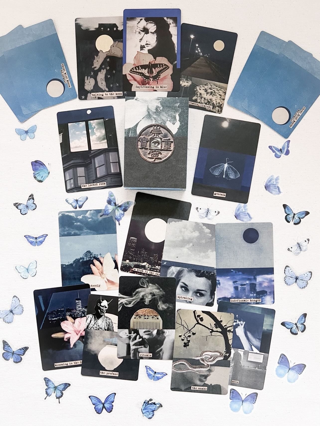 These Blue Bones Oracle Deck - A Riffle In Time