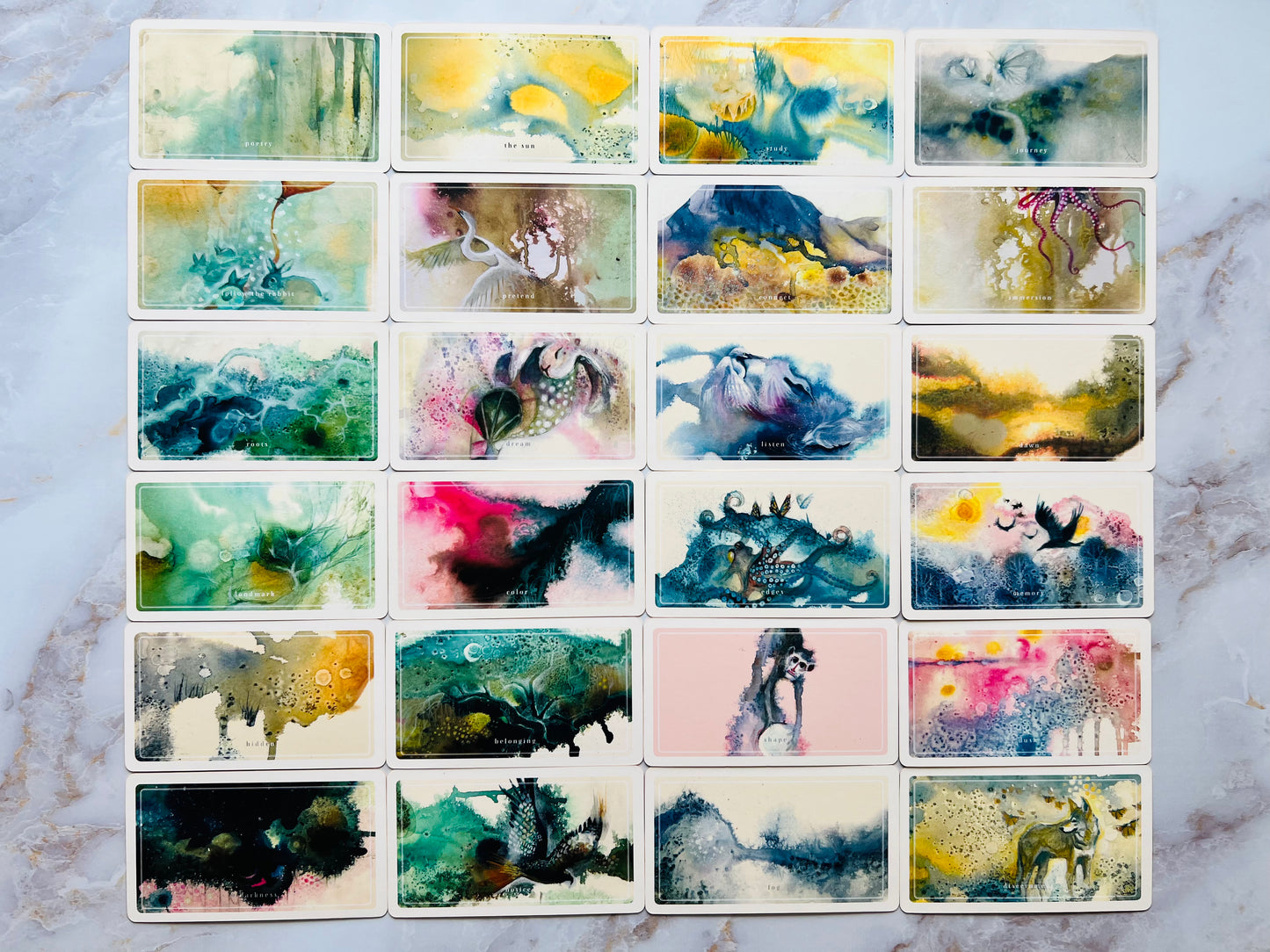 A Deck for Wonder Walking Oracle Deck Watercolor Nature Oracle Cards Indie Oracle Deck Indie Decks