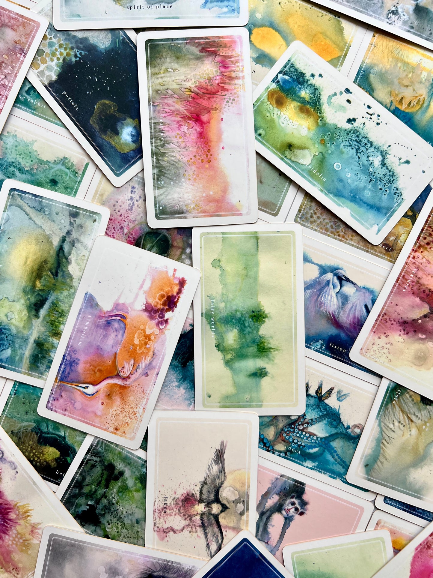 A Deck for Wonder Walking Oracle Deck Watercolor Nature Oracle Cards Indie Oracle Deck Indie Decks