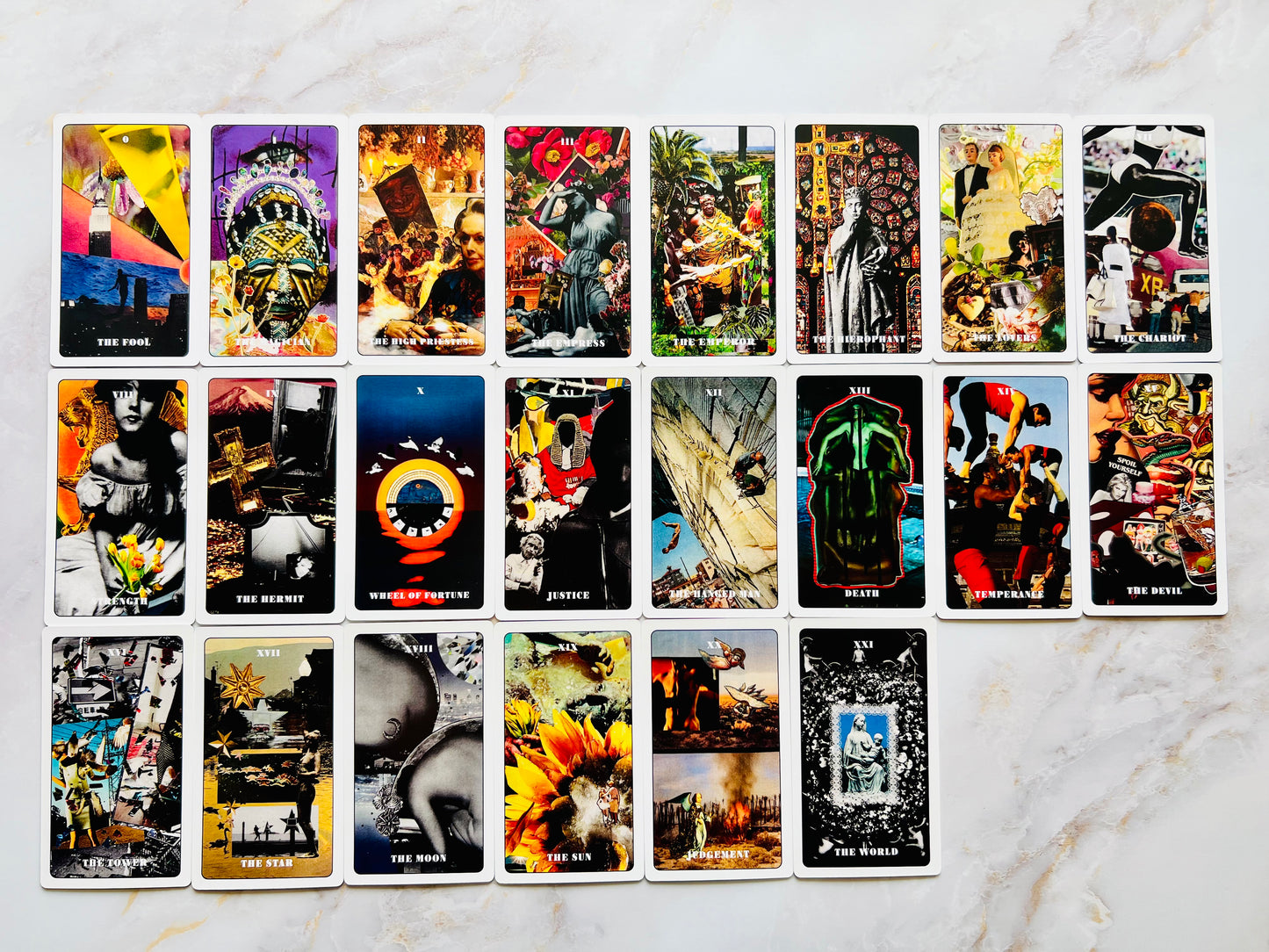 Aqua Maree Collage Tarot Deck Indie Tarot Deck Indie Tarot Decks Indie Decks Indie Deck Collage Tarot Decks Indie Collage Deck