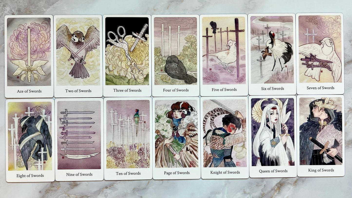 Botan Tarot Deck Second Edition Botan Tarot 2nd Edition Botan Tarot Reprint Indie Tarot Decks Indie Tarot Deck
