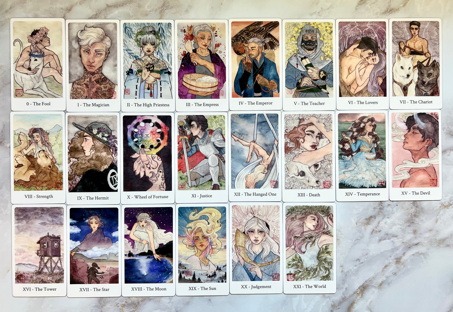 Botan Tarot Deck Second Edition Botan Tarot 2nd Edition Botan Tarot Reprint Indie Tarot Decks Indie Tarot Deck