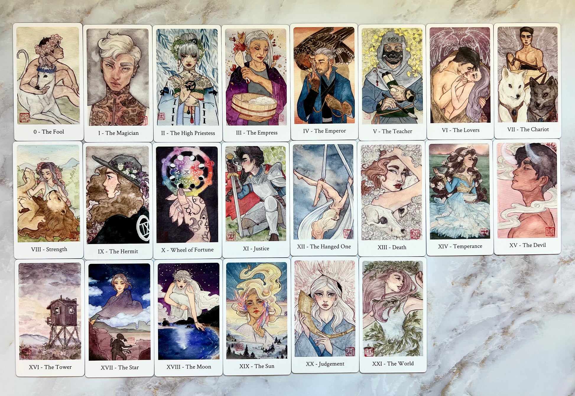 Botan Tarot Deck Second Edition Botan Tarot 2nd Edition Botan Tarot Reprint Indie Tarot Decks Indie Tarot Deck
