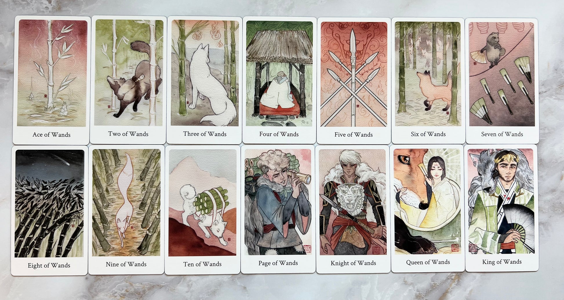 Botan Tarot Deck Second Edition Botan Tarot 2nd Edition Botan Tarot Reprint Indie Tarot Decks Indie Tarot Deck
