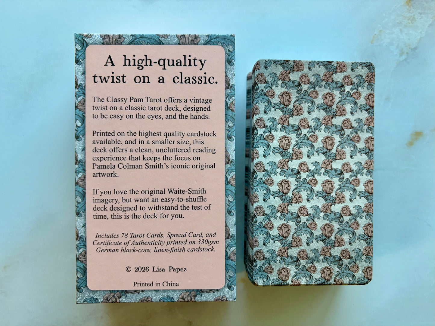 Classy Pam Tarot – Easy to Shuffle Vintage-Style Tarot Deck