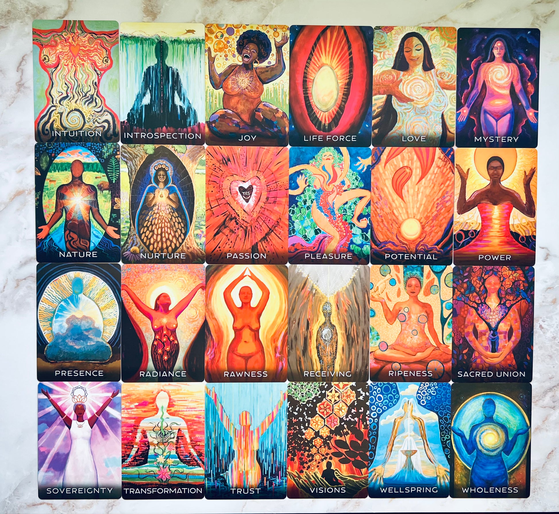 Wisdom of the Divine Feminine Oracle Card Deck