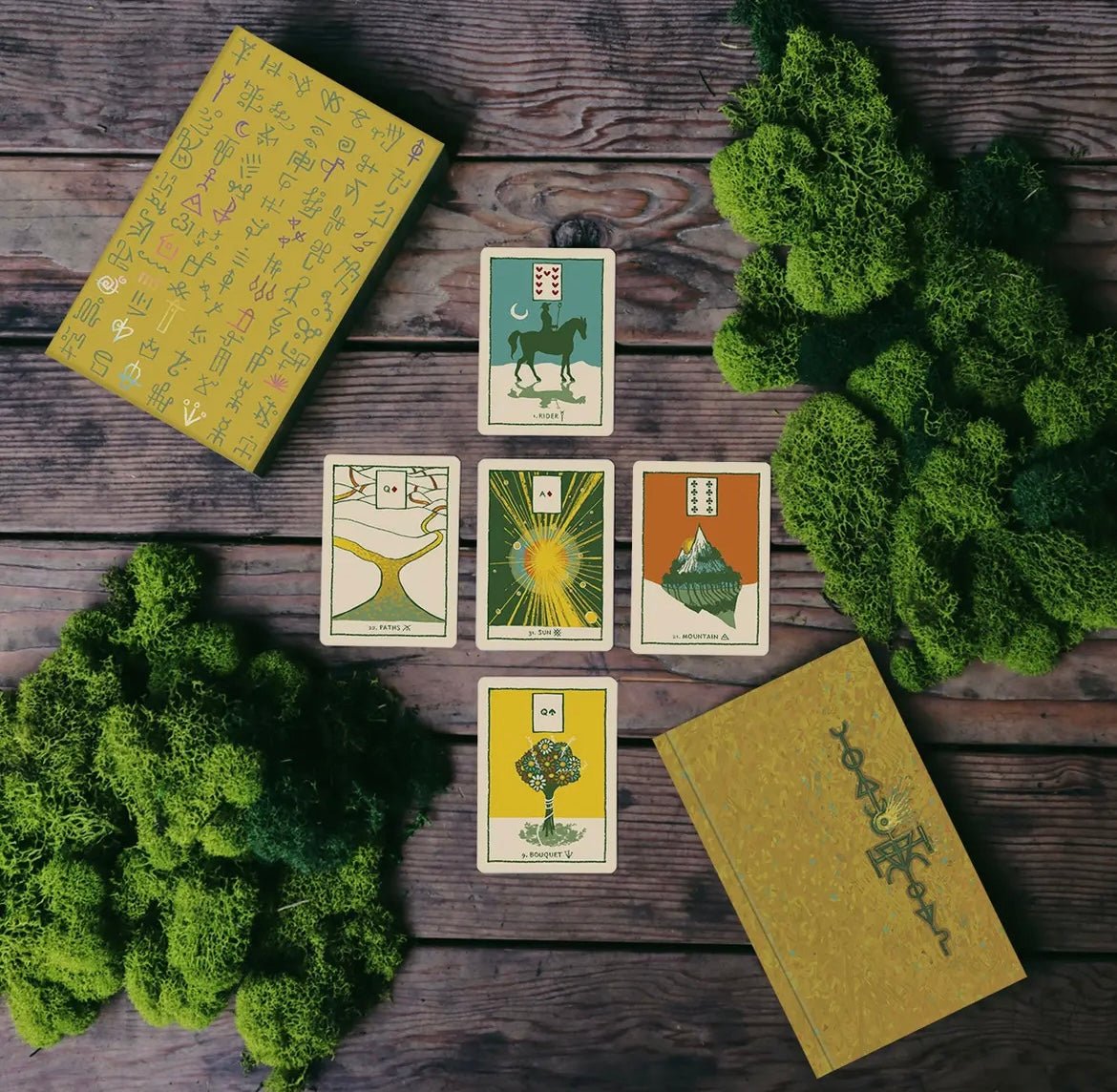 Green Glyph Lenormand Deck - A Riffle In Time