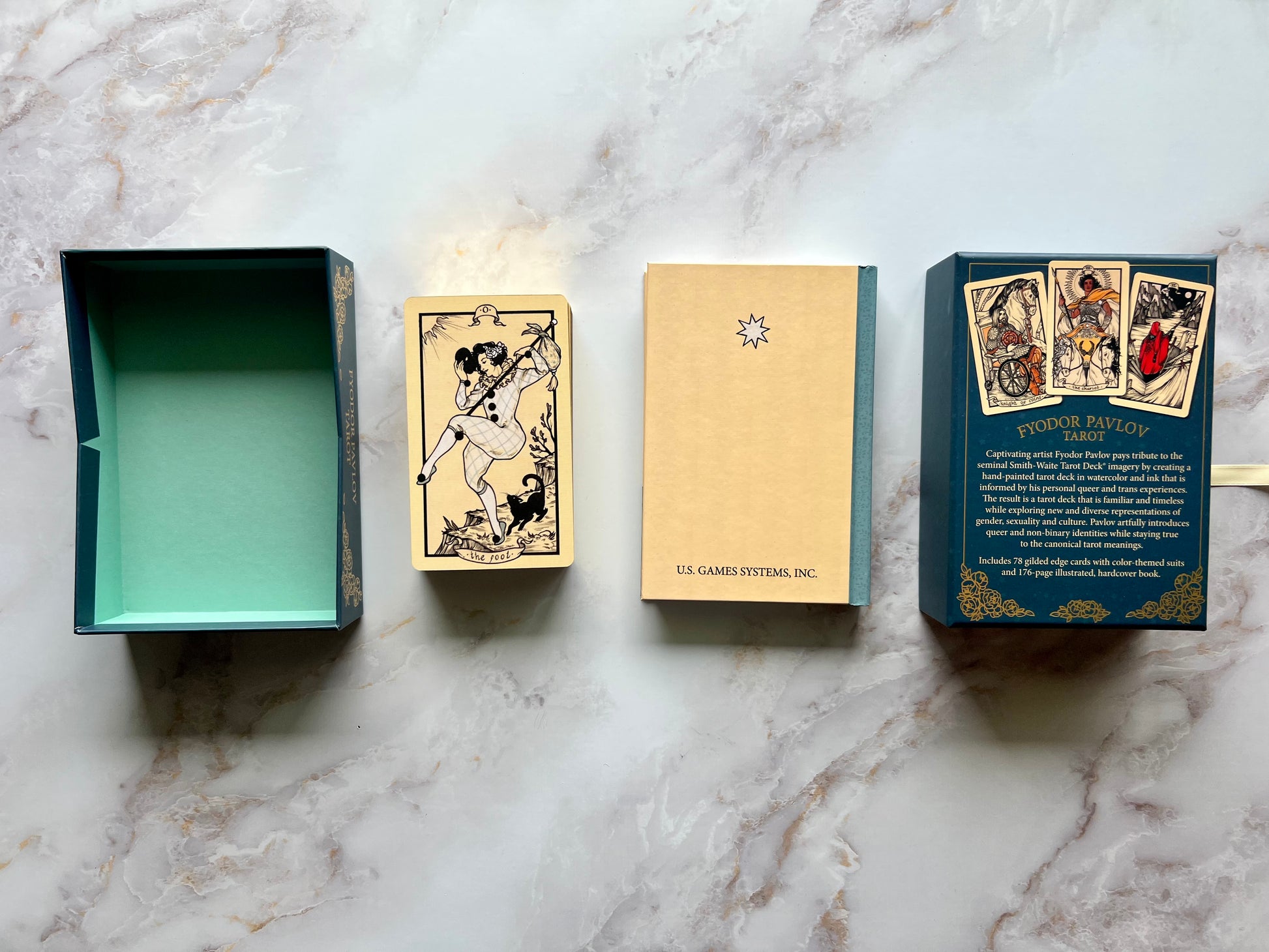 Fyodor Pavlov Tarot Deck Fyodor Pavlov Tarot Cards Queer Friendly Tarot Deck LGBTQ Friendly Tarot Deck Mass Market Tarot Deck Mass Market Decks