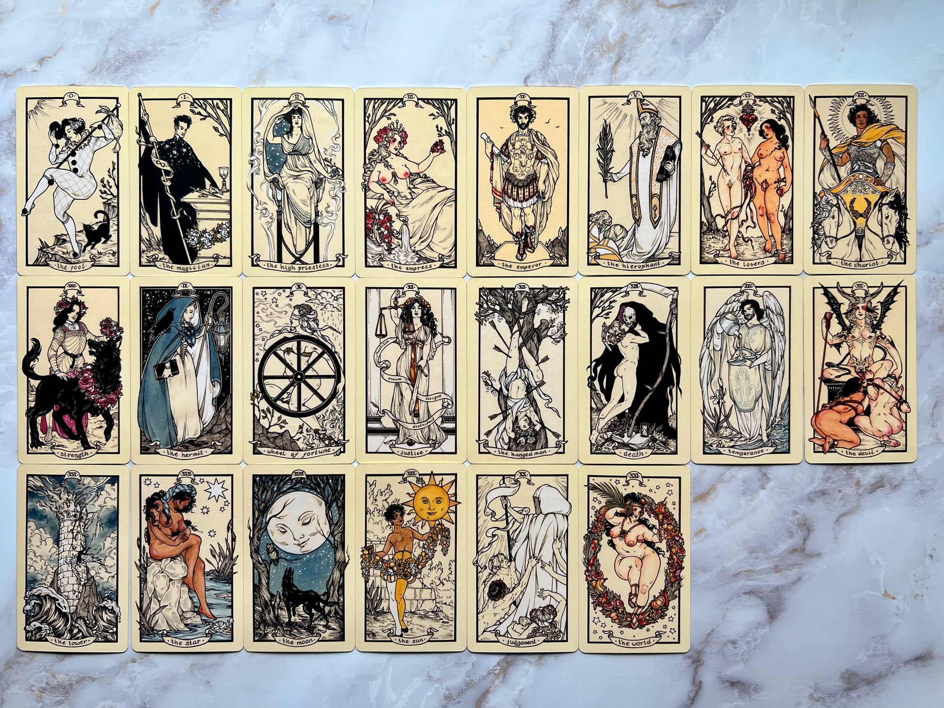 Fyodor Pavlov Tarot Deck Fyodor Pavlov Tarot Cards Queer Friendly Tarot Deck LGBTQ Friendly Tarot Deck Mass Market Tarot Deck Mass Market Decks