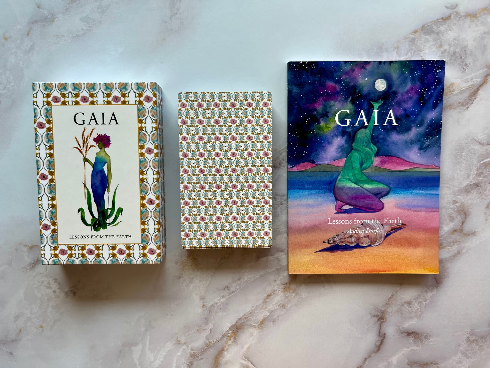 Gaia Lessons from the Earth Oracle Deck Gaia Oracle Deck Gaia Oracle Cards Watercolor Art Oracle Cards Indie Oracle Deck Indie Oracle Cards Indie Decks Indie Deck