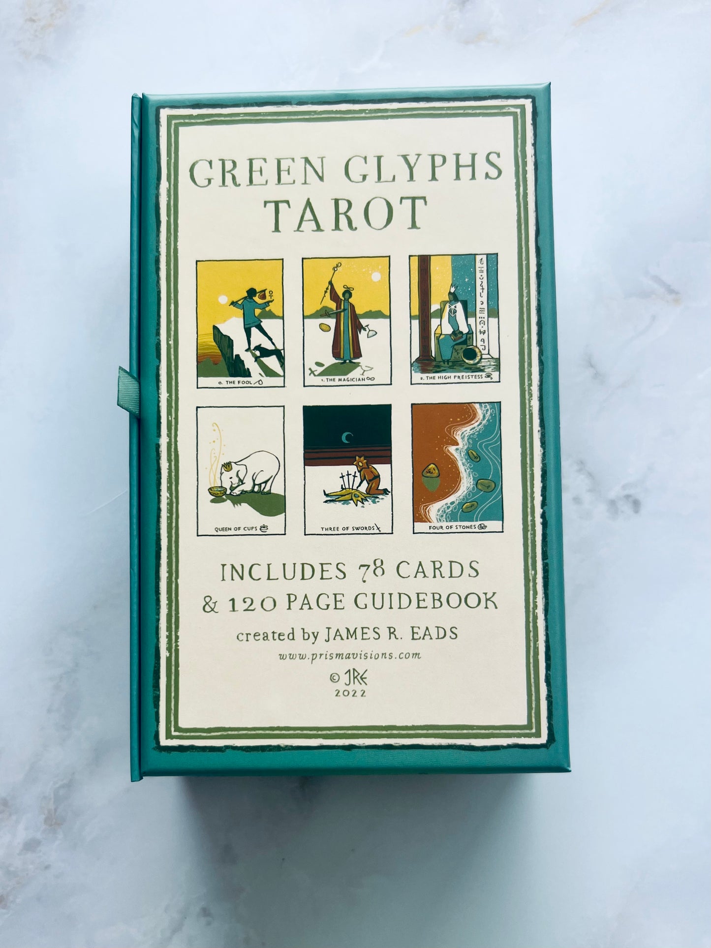 Green Glyphs Tarot Deck Indie Tarot Decks