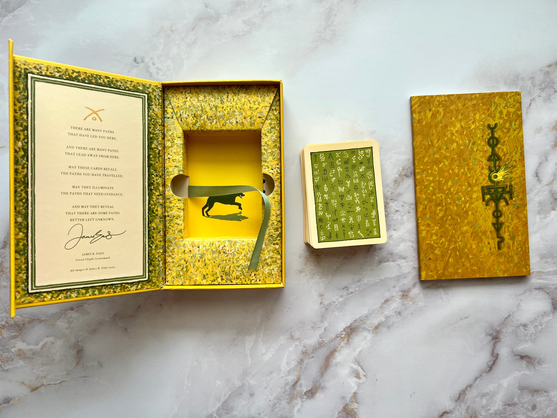 Green Glyph Lenormand Deck Prisma Vision Oracle Decks Lenormand Deck Indie Decks Indie Deck Indie Oracle Decks