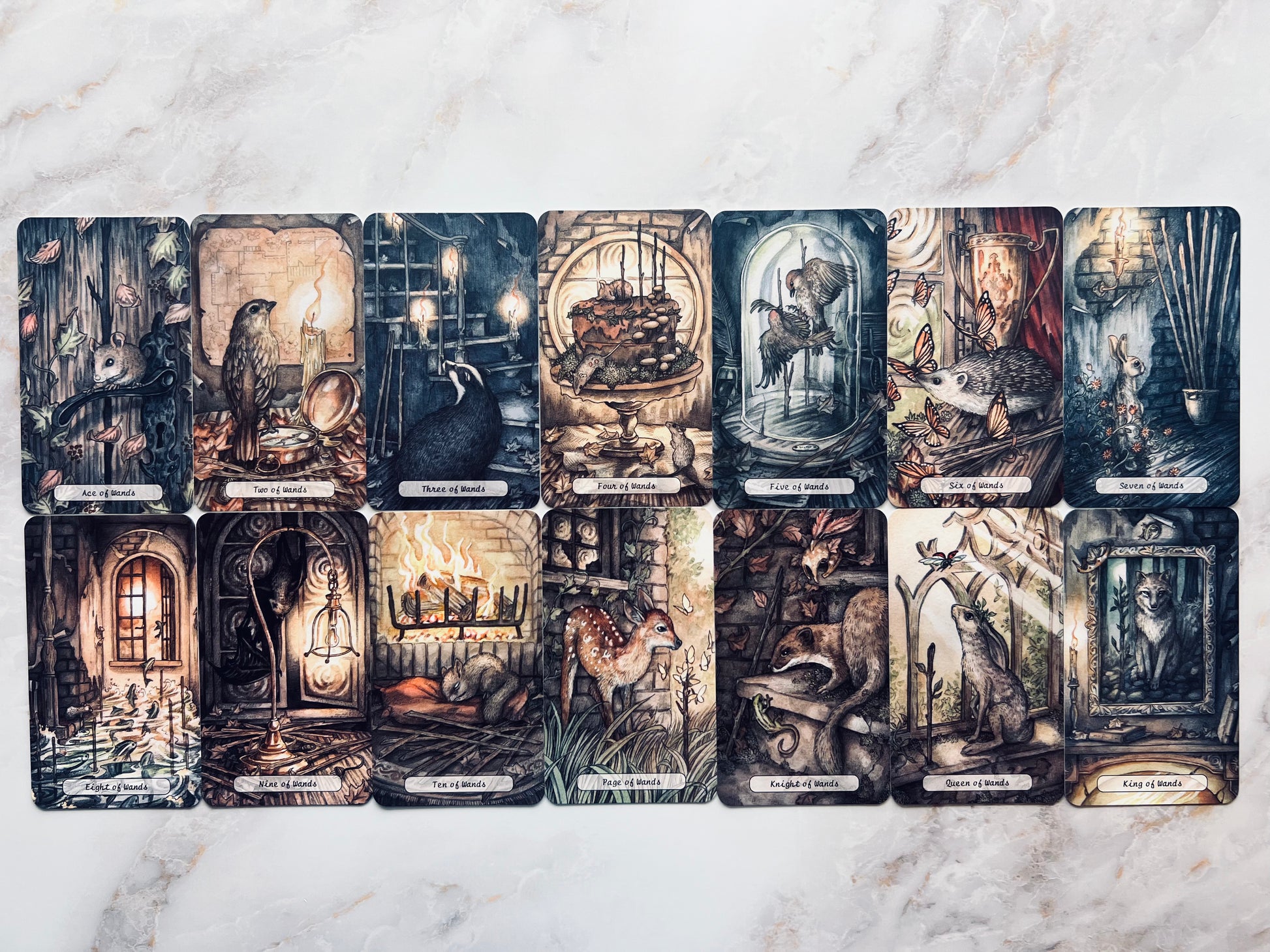 Heartwood Tarot Deck Three Trees Tarot Deck Indie Tarot Deck Indie Tarot Decks Indie Decks Indie Deck Heart Wood Tarot Deck