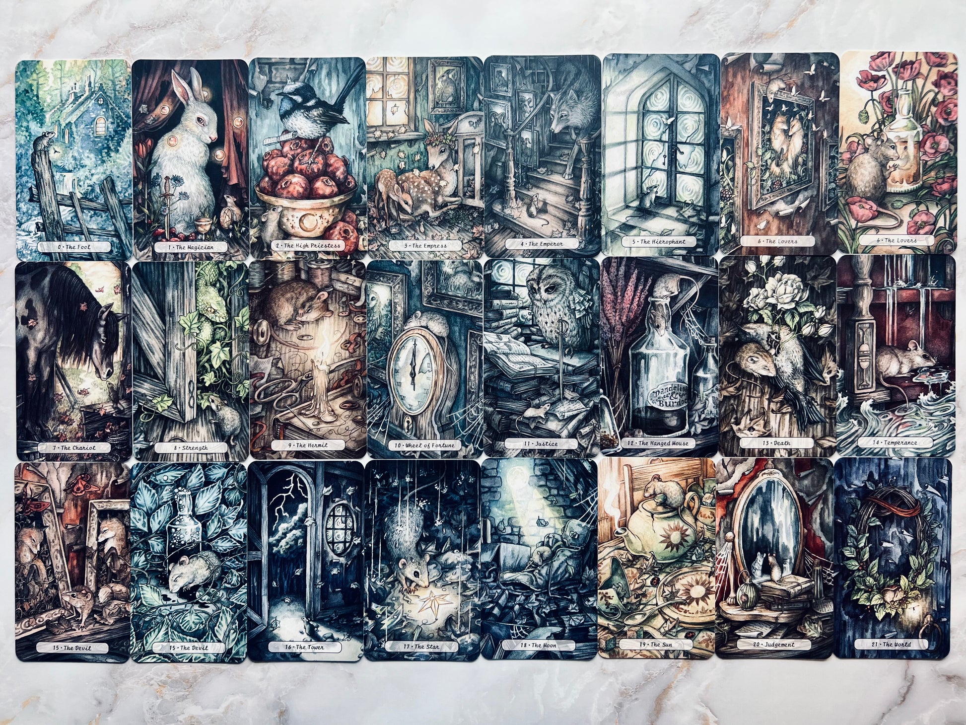 Heartwood Tarot Deck Three Trees Tarot Deck Indie Tarot Deck Indie Tarot Decks Indie Decks Indie Deck Heart Wood Tarot Deck