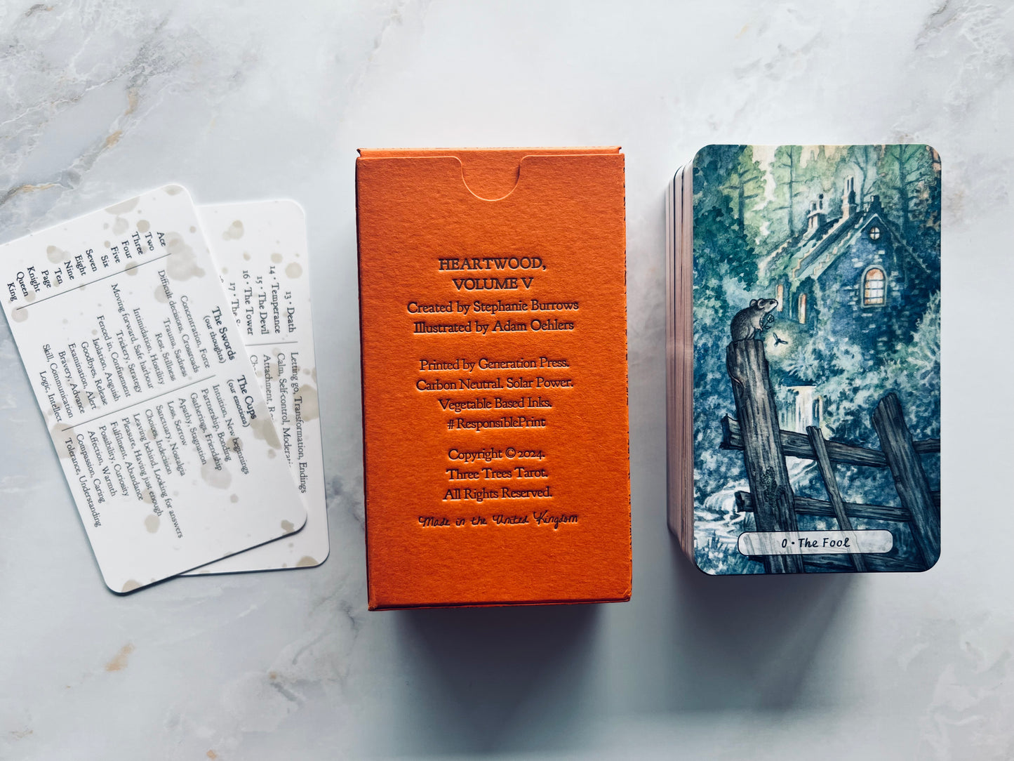 Heartwood Tarot Deck Three Trees Tarot Deck Indie Tarot Deck Indie Tarot Decks Indie Decks Indie Deck Heart Wood Tarot Deck