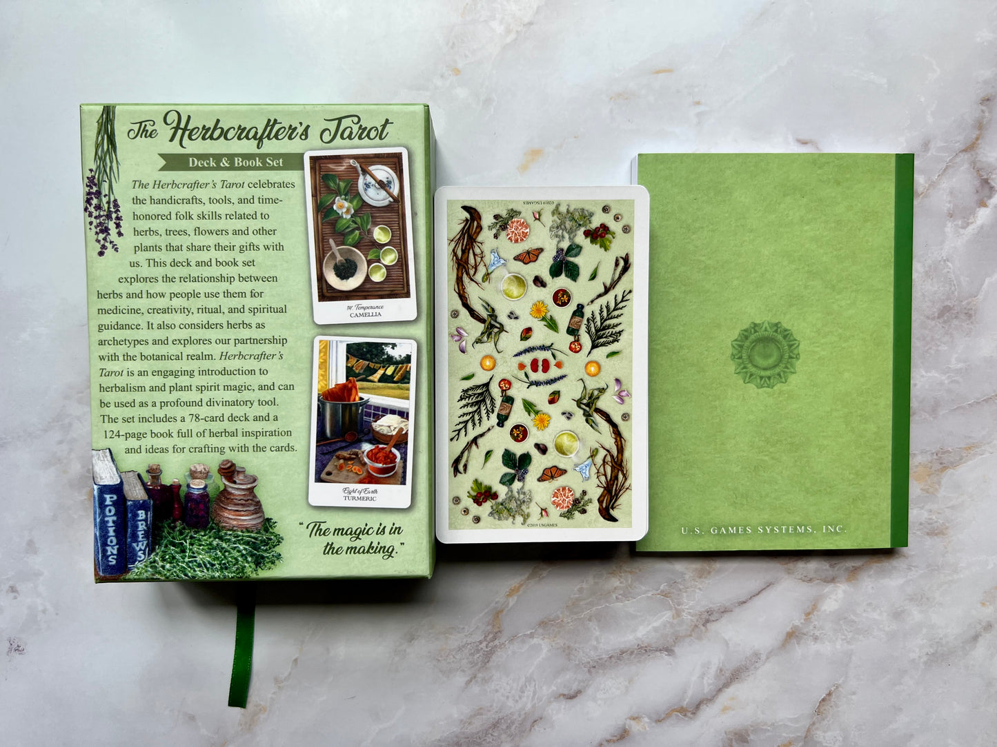 Herbcrafter's Tarot Deck Herbology Tarot Deck Tarot Decks for Herbalists Nature Tarot Deck