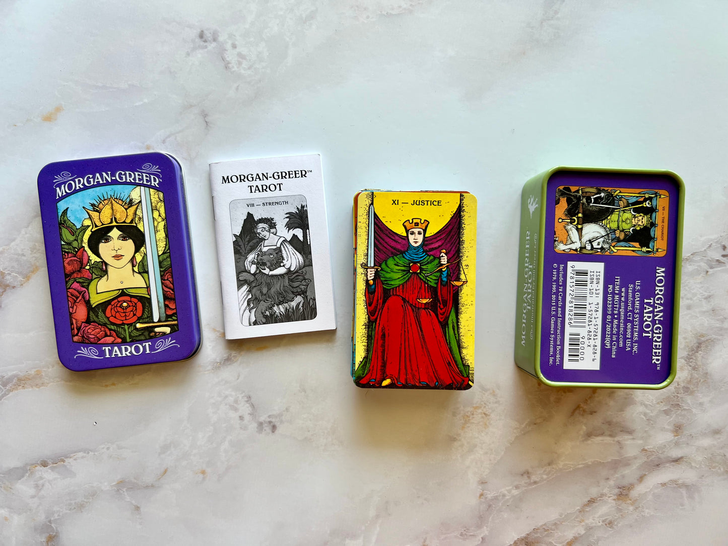 Preloved Morgan Greer Tarot Deck in a Tin