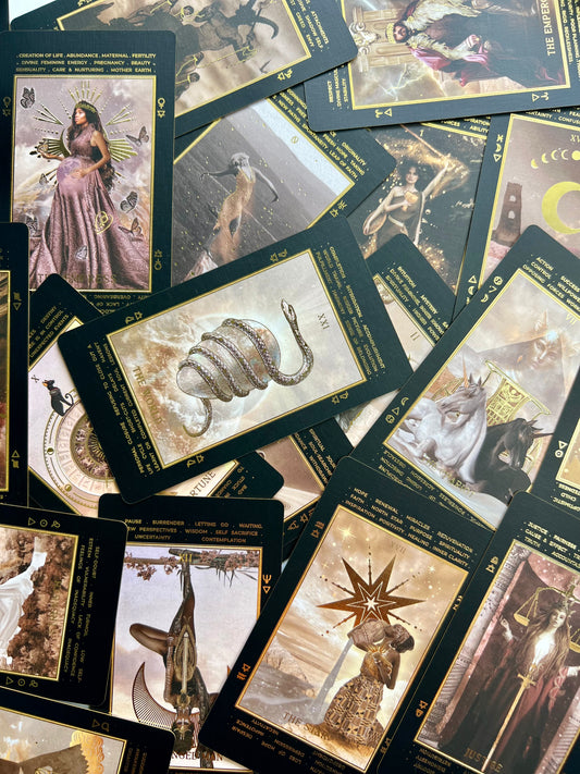 Lucid Dreams Tarot Beginners Tarot Deck Black Eclipse Edition