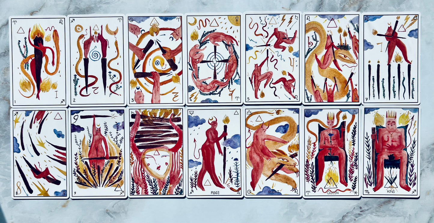 Lilifer Tarot Deck Indie Tarot Deck Indie Tarot Decks Indie Decks 