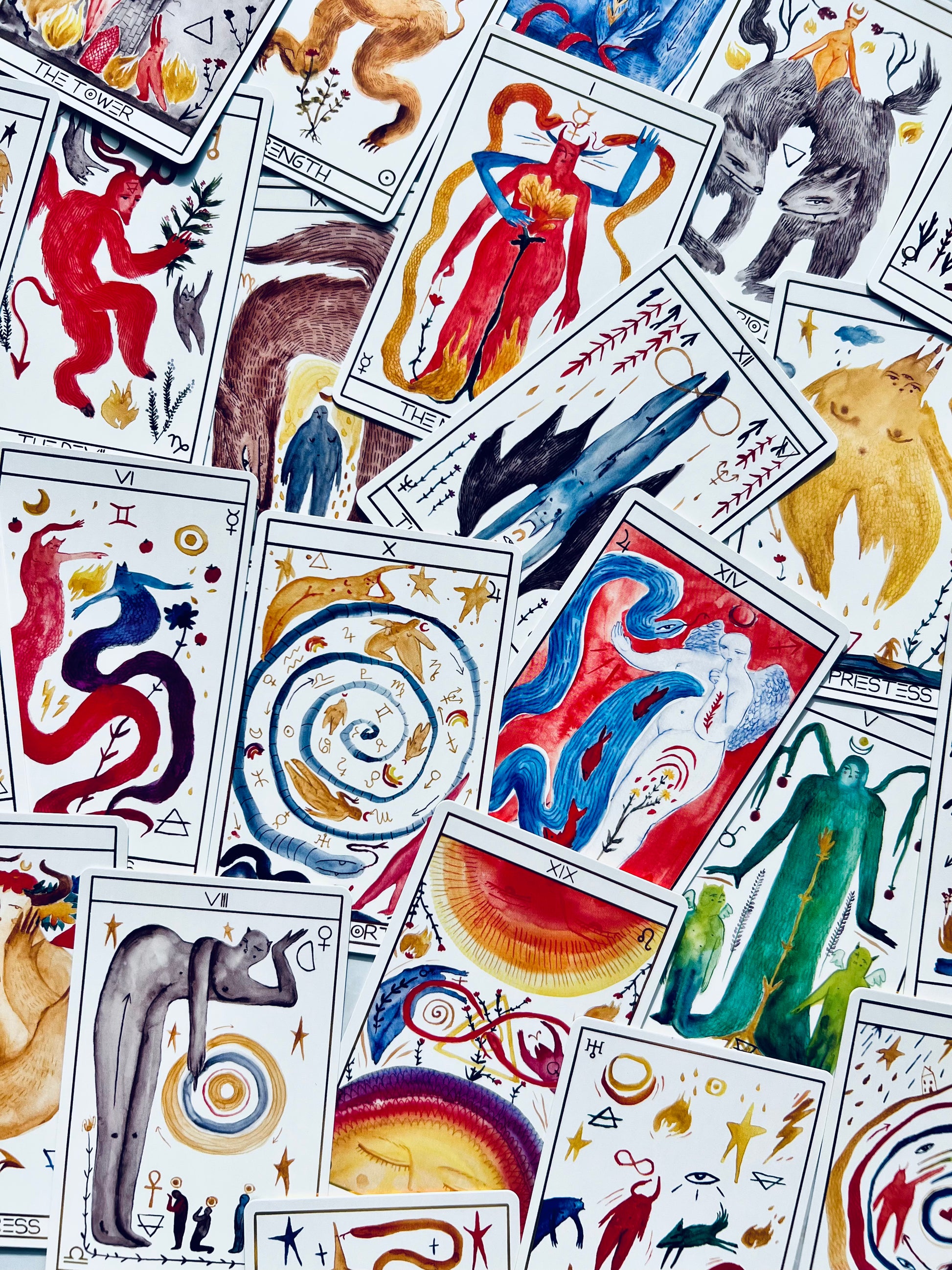 Lilifer Tarot Deck Indie Tarot Deck Indie Tarot Decks Indie Decks 