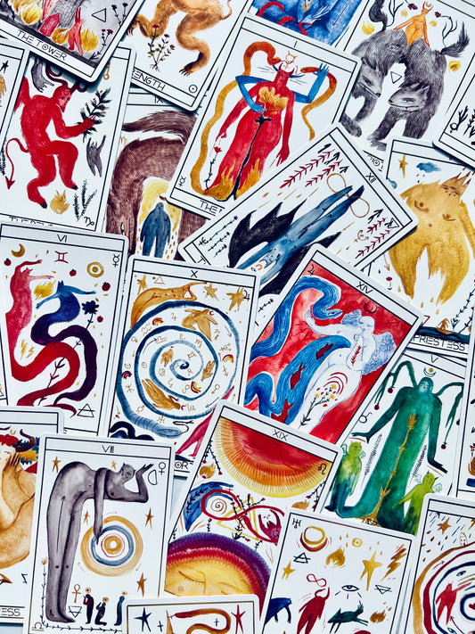Lilifer Tarot Deck Indie Tarot Deck Indie Tarot Decks Indie Decks 