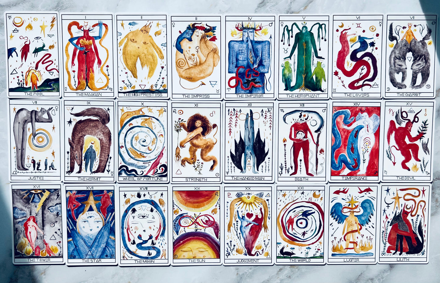 Lilifer Tarot Deck Indie Tarot Deck Indie Tarot Decks Indie Decks 