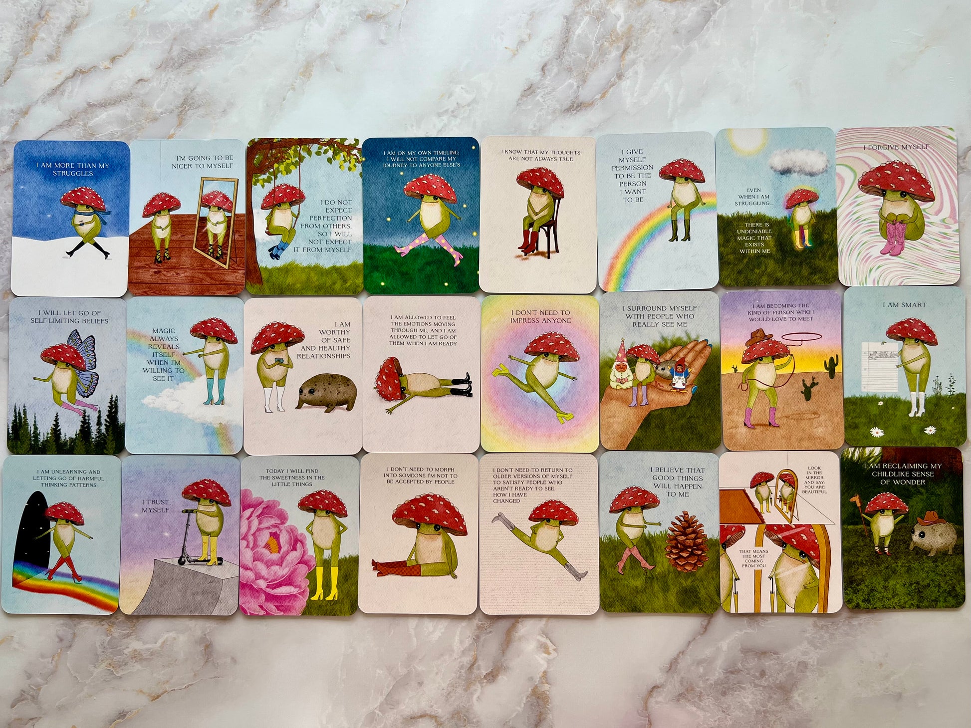 Little Frog's Guide to Self Care Affirmation Deck 